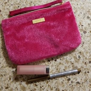 Makeup - New Makeup Bag with zipper top, lipstick & liner Makeup - New Makeup Bag with zipper top, lipstick & liner